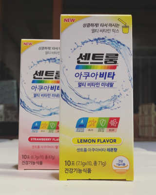 센트룸 아쿠아비타 레몬향, 딸기향 — 4점을 준 리뷰어가 2019년 6월 올린 사용 사진