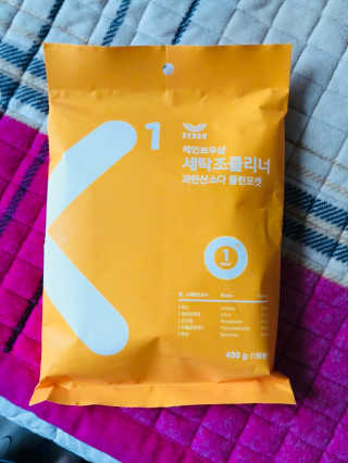 레인보우샵 올인원세탁세제,베이킹소다 스틱포6개입+세탁조클리너 — 4점을 준 리뷰어가 2018년 4월 올린 사용 사진