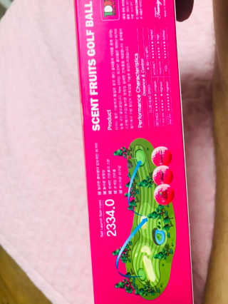 타미드 국산 골프공 향기나는볼 4구 세트 체리향 — 5점을 준 리뷰어가 2019년 8월 올린 사용 사진