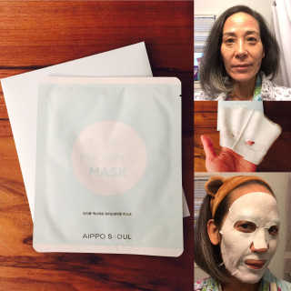 아이뽀 모든 피부 타입을위한 AIPPO Expert Hydrating Mask — 5점을 준 리뷰어가 2018년 3월 올린 사용 사진