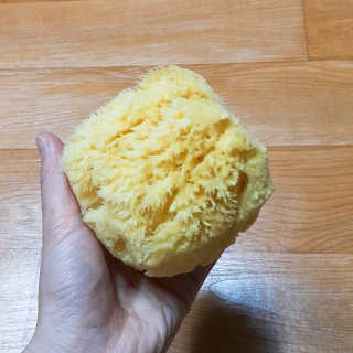 룰라러브 모공관리 끝 지중해산 천연해면 바디스펀지 — 4.67점을 준 리뷰어가 2018년 3월 올린 사용 사진