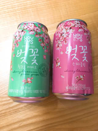 GS25 벚꽃 팝콘 + 벚꽃스파클링 + 벚꽃 청포도 에이드 — 2.33점을 준 리뷰어가 2018년 3월 올린 사용 사진