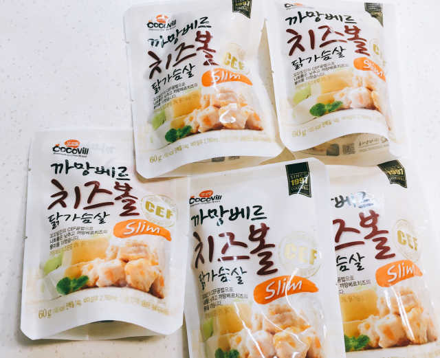 까망베르 치즈볼 닭가슴살 슬림 10팩 리뷰 사진