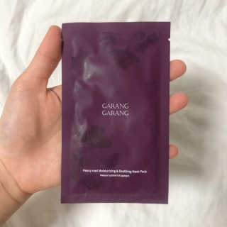 GARANG GARANG 피오니 룻 모이스처라이징 앤 수딩 마스크팩 — 4점을 준 리뷰어가 2019년 8월 올린 사용 사진