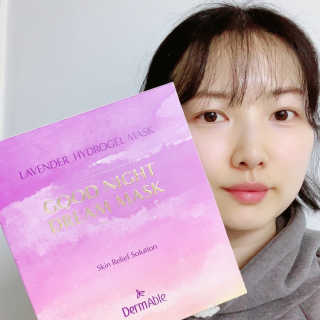 더메이블 라벤더 스킨 릴리프 하이드로겔 마스크 — 4점을 준 리뷰어가 2018년 12월 올린 사용 사진
