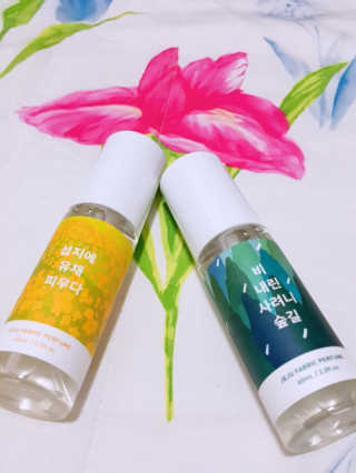 르플랑 제주 패브릭 퍼퓸 60ml 8종 — 5점을 준 리뷰어가 2018년 9월 올린 사용 사진