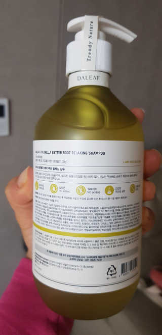 달리프 클로렐라 베러 루트 릴렉싱 샴푸 500ml — 4점을 준 리뷰어가 2020년 2월 올린 사용 사진