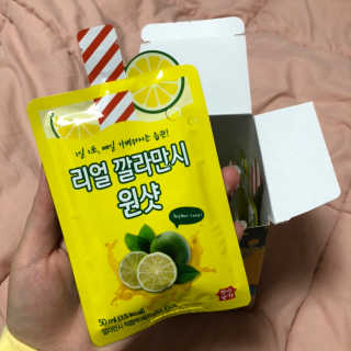 장수농가 리얼깔라만시 원샷 50ml 10팩+보틀 — 5점을 준 리뷰어가 2019년 5월 올린 사용 사진