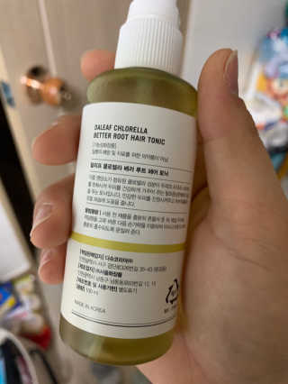 달리프 클로렐라 베러 루트 헤어토닉 100ml — 2.5점을 준 리뷰어가 2020년 1월 올린 사용 사진