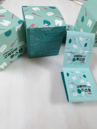솔테라피 씹는 고체치약 투스탭 스파클레몬 6정 x 5박스 — 5점을 준 리뷰어가 2019년 6월 올린 사용 사진