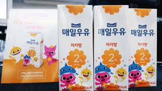 매일우유 멸균 매일우유 저지방 2프로 멸균 핑크퐁 에디션 6입 — 5점을 준 리뷰어가 2018년 1월 올린 사용 사진