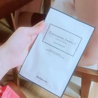 웰더마 사파이어 콜라겐 임팩트 에센셜 마스크 — 5점을 준 리뷰어가 2019년 6월 올린 사용 사진