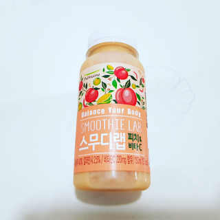 풀무원 스무디랩 피치&비타 — 5점을 준 리뷰어가 2017년 11월 올린 사용 사진