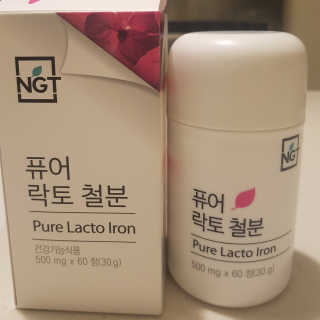 네츄럴굿띵스 퓨어 락토 철분 60일분 — 4.67점을 준 리뷰어가 2018년 2월 올린 사용 사진