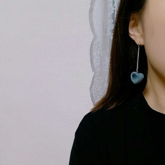 하트 통통 드롭귀걸이 리뷰 사진