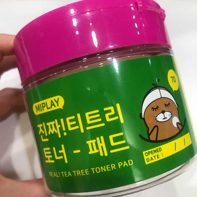 미플레이 진짜 티트리 토너 패드 리뷰 사진