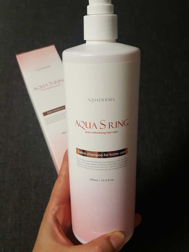 아쿠아S링 퓨어리프레싱 헤어케어 500ml 리뷰 사진
