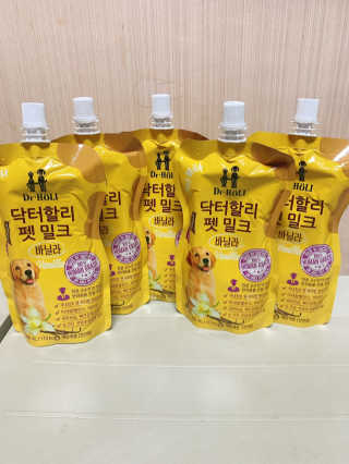 닥터할리펫밀크 8종 — 5점을 준 리뷰어가 2020년 2월 올린 사용 사진