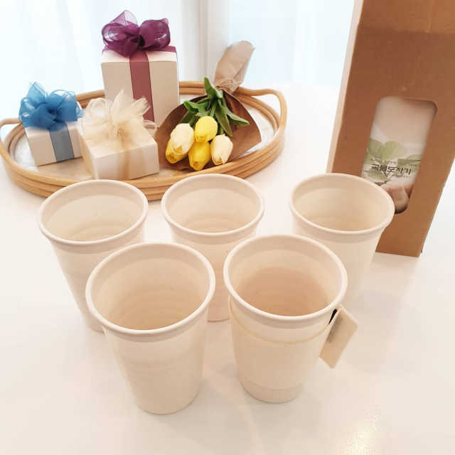 곡물도자기 컵 13oz 5개입 리뷰 사진