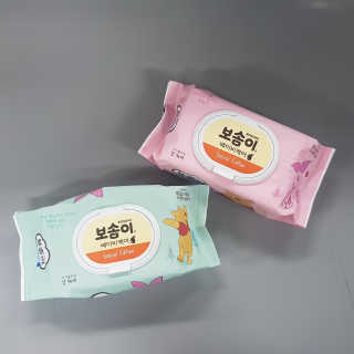 보솜이 아기물티슈 베이비케어 푸에디션 캡 74매 10입 — 4.5점을 준 리뷰어가 2019년 4월 올린 사용 사진