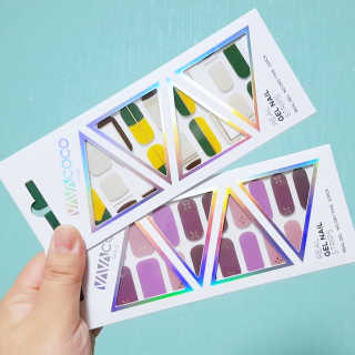 [바바코코]붙이는 젤네일스티커 Best item 7종 랜덤 — 5점을 준 리뷰어가 2019년 5월 올린 사용 사진