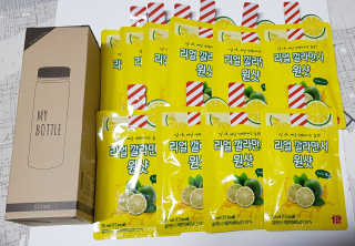 장수농가 리얼깔라만시 원샷 50ml 10팩+보틀 — 5점을 준 리뷰어가 2019년 5월 올린 사용 사진