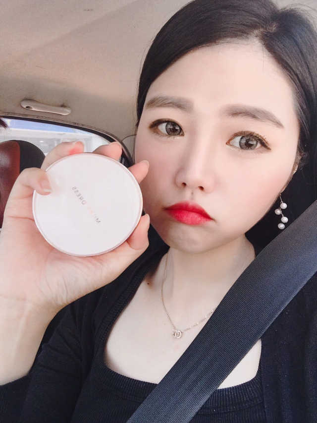 밀키드레스 바비메이크 베일 쿠션 리뷰 사진