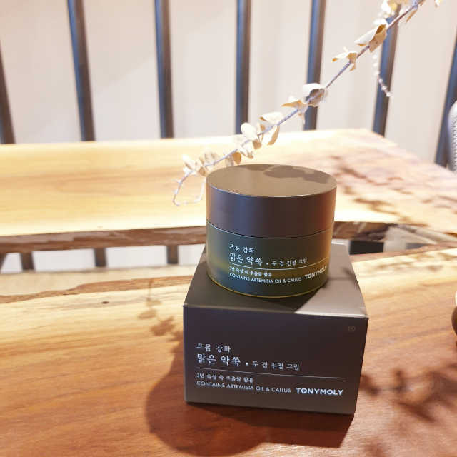 프롬 강화 맑은 약쑥 두 겹 진정 크림 리뷰 사진