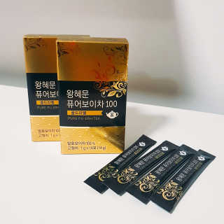 넥스트비티 왕혜문 퓨어 보이차 100 골드라벨 — 4점을 준 리뷰어가 2017년 12월 올린 사용 사진