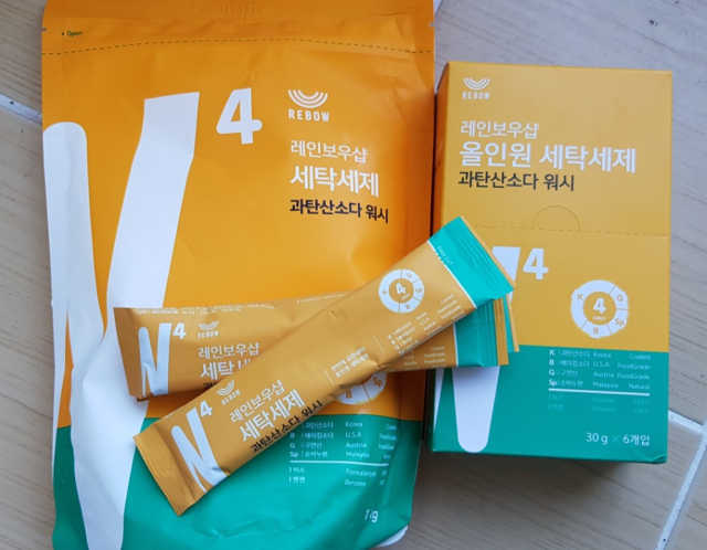 올인원 세탁세제 스틱포+올인원 세탁세제 리필 리뷰 사진