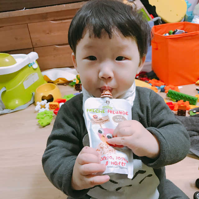 독일 No.1 유기농퓨레 요거트 세트 리뷰 사진