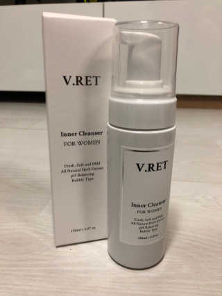 V.RET 브이렛 여성청결제 — 4점을 준 리뷰어가 2018년 8월 올린 사용 사진