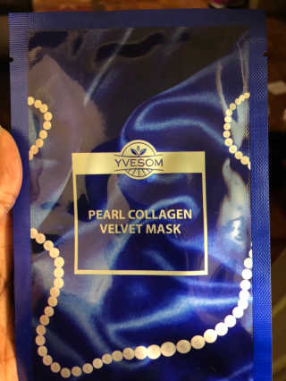 Pearl Collagen Velvet Mask 1 BOX by YVESOM — 3점을 준 리뷰어가 2019년 2월 올린 사용 사진