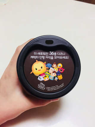 GS25 디즈니썸썸 카페베네 아메리카노 — 3.5점을 준 리뷰어가 2017년 12월 올린 사용 사진