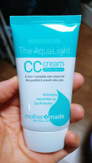 마더메이드 더 아쿠아라이트 CC크림 SPF50+ PA+++ — 5점을 준 리뷰어가 2019년 4월 올린 사용 사진