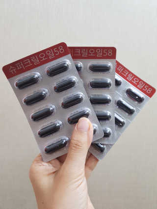 메이준뉴트리 슈퍼 크릴 오일58 1000mg x 30캡슐 — 5점을 준 리뷰어가 2020년 2월 올린 사용 사진