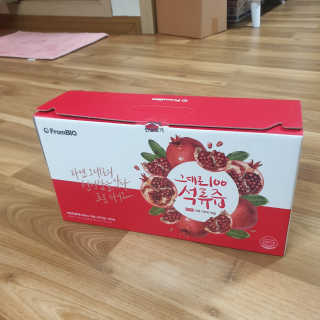 프롬바이오 오직 석류만 [그대로100 석류즙] 하루 1포로 건강하게 — 5점을 준 리뷰어가 2019년 12월 올린 사용 사진