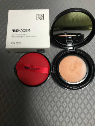 리하셀 아우라 쿠션 팩트 21호,23호 SPF50+ PA++++ — 3.5점을 준 리뷰어가 2019년 10월 올린 사용 사진