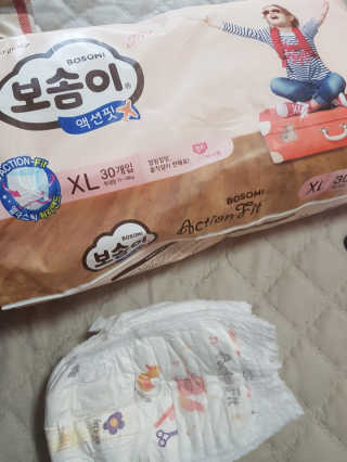 보솜이 액션핏 팬티형 — 4점을 준 리뷰어가 2019년 3월 올린 사용 사진