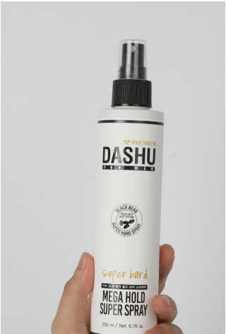 다슈코리아 다슈 포 맨 프리미엄 메가 홀드 슈퍼 스프레이 250ml — 4.5점을 준 리뷰어가 2019년 2월 올린 사용 사진