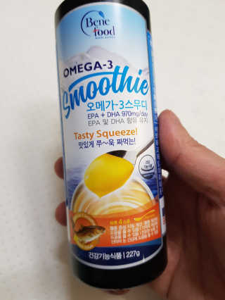 오메가-3스무디 [오메가스무디] 짜먹는 오메가3 DHA 임산부 어린이 — 5점을 준 리뷰어가 2019년 3월 올린 사용 사진
