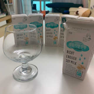 이롬 두유다운두유 4종 — 5점을 준 리뷰어가 2019년 9월 올린 사용 사진