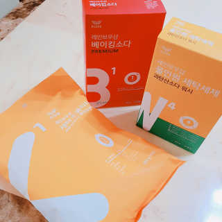 레인보우샵 올인원세탁세제,베이킹소다 스틱포6개입+세탁조클리너 — 4점을 준 리뷰어가 2018년 4월 올린 사용 사진