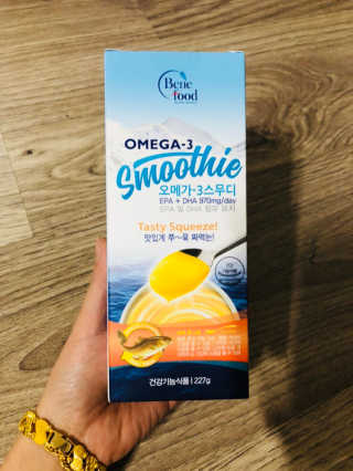 오메가-3스무디 [오메가스무디] 짜먹는 오메가3 DHA 임산부 어린이 — 3점을 준 리뷰어가 2019년 1월 올린 사용 사진