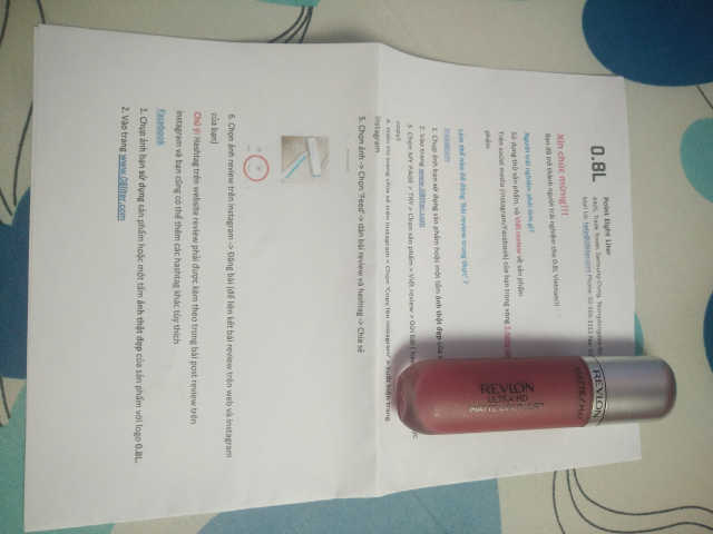 Revlon 울트라 HD 립 매트 립 컬러 리뷰 사진
