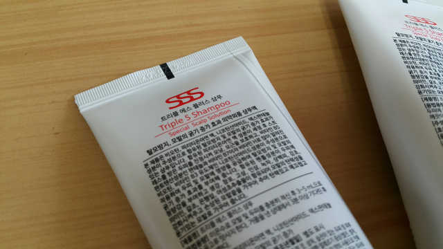 트리플에스 탈모 샴푸 100ml 리뷰 사진