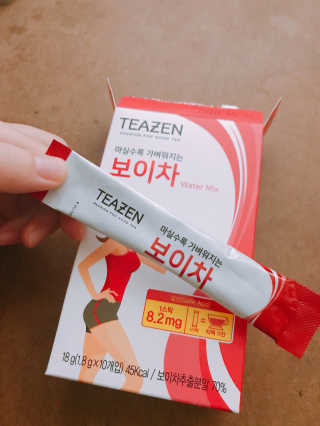 티젠 보이차 + 마이보틀 세트 — 3.33점을 준 리뷰어가 2018년 6월 올린 사용 사진