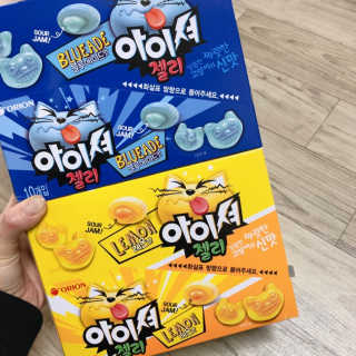아이셔젤리 레몬맛, 아이셔젤리 블루에이드맛 — 5점을 준 리뷰어가 2019년 3월 올린 사용 사진