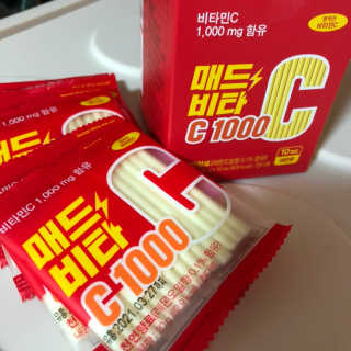 매드비타C 1000 — 3.5점을 준 리뷰어가 2019년 4월 올린 사용 사진