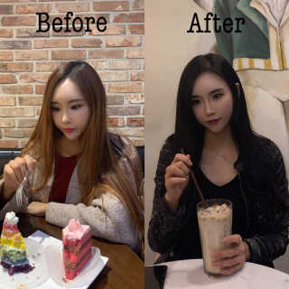 (주)에네스티 미스랩 더블 클리닉 헤어 컬러 크림 — 5점을 준 리뷰어가 2019년 10월 올린 사용 사진
